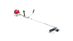 3/4 front side view of U-Handle Honda trimmer on white space.  